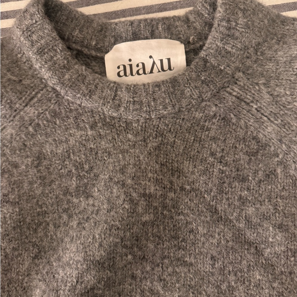 Softest AiaYu grey oversized sweater